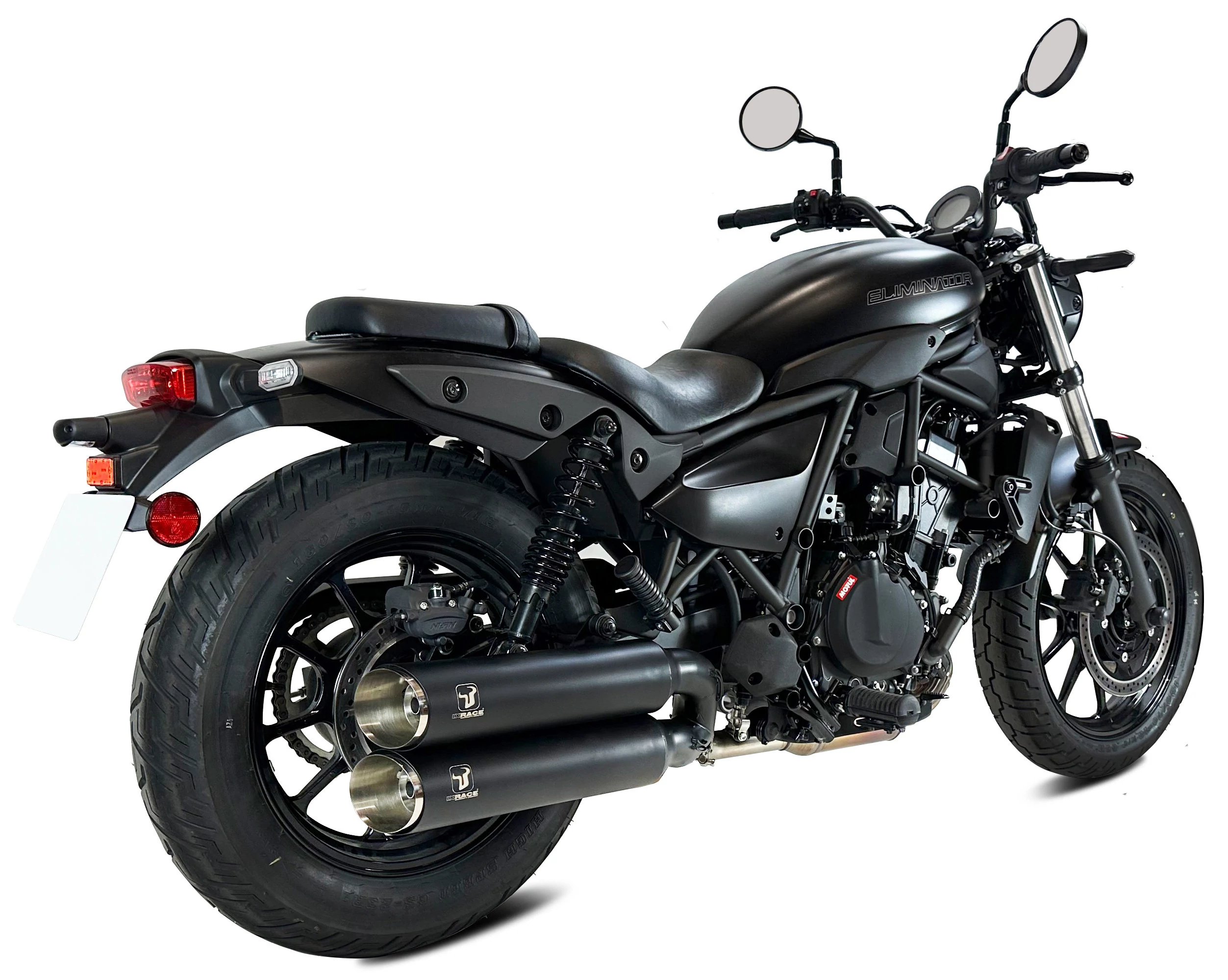 IXRACE Tłumik KAWASAKI ELIMINATOR 500 (EL450A) typ MKC MKC SERIES CUSTOM BLACK (Homologacja)