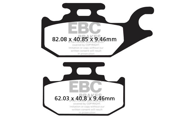 EBC Brakes Klocki hamulcowe EBC FA307TT (kpl. na 1 tarcze)