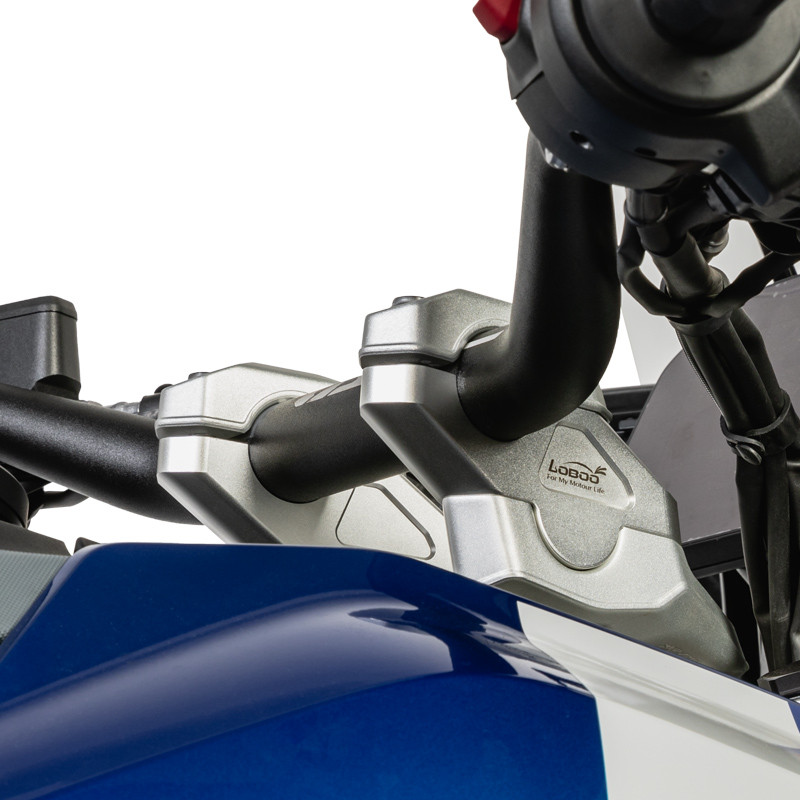 LOBOO Podwyższenie kierownicy do BMW R1300GS (2023-), podwyższenie 29mm, przybliżenie 29mm