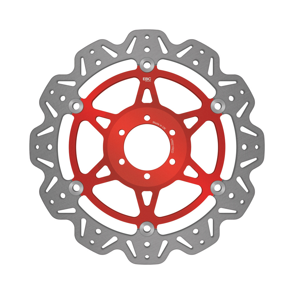 Tarcza hamulcowa motocyklowa EBC VR621RED VEE, czerwona