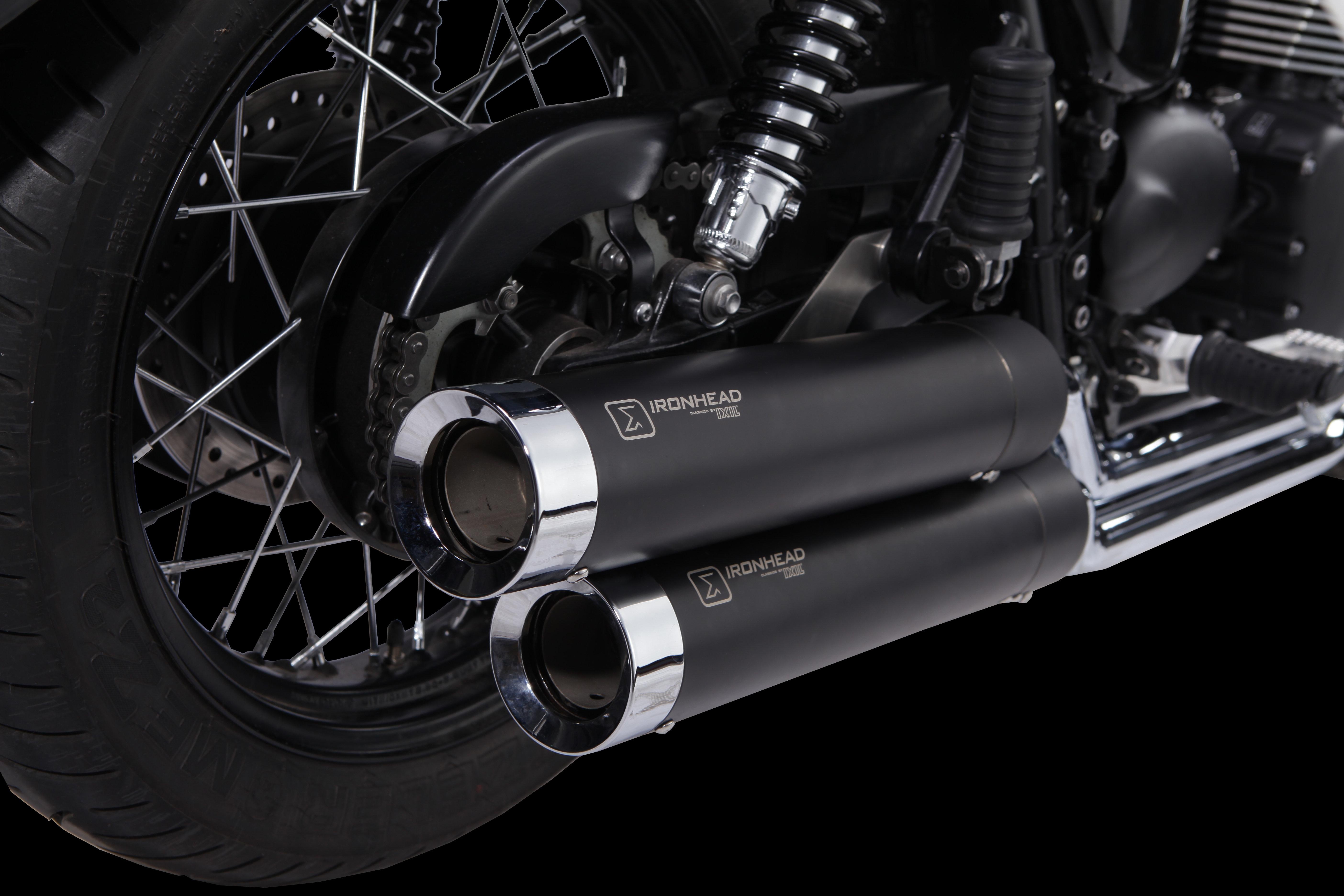 IRONHEAD END CAPS typ CAP (długość: Ø 88 mm., materiał: Inox AISI304, kolor: Bright chrome) SHORT GUN END CAP (CHROME)