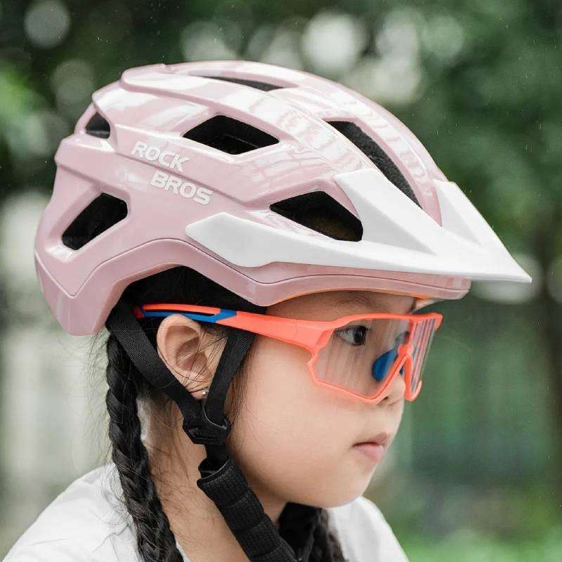 Kask rowerowy regulowany, lekki i bezpieczny MTB Rockbros 100050004 LK-67 różowy
