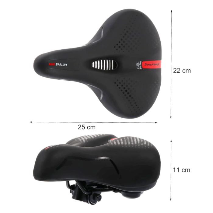 Ergonomiczne siodełko rowerowe z amortyzacją żelową, GEL
