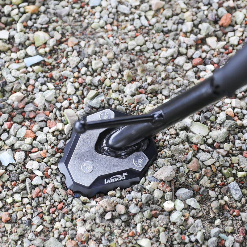 LOBOO Nakładka na stopkę boczną, aluminiowa do HONDA CB500X (2019-), HONDA CB400X (2021-), HONDA NX400 (2024-), HONDA CB650R