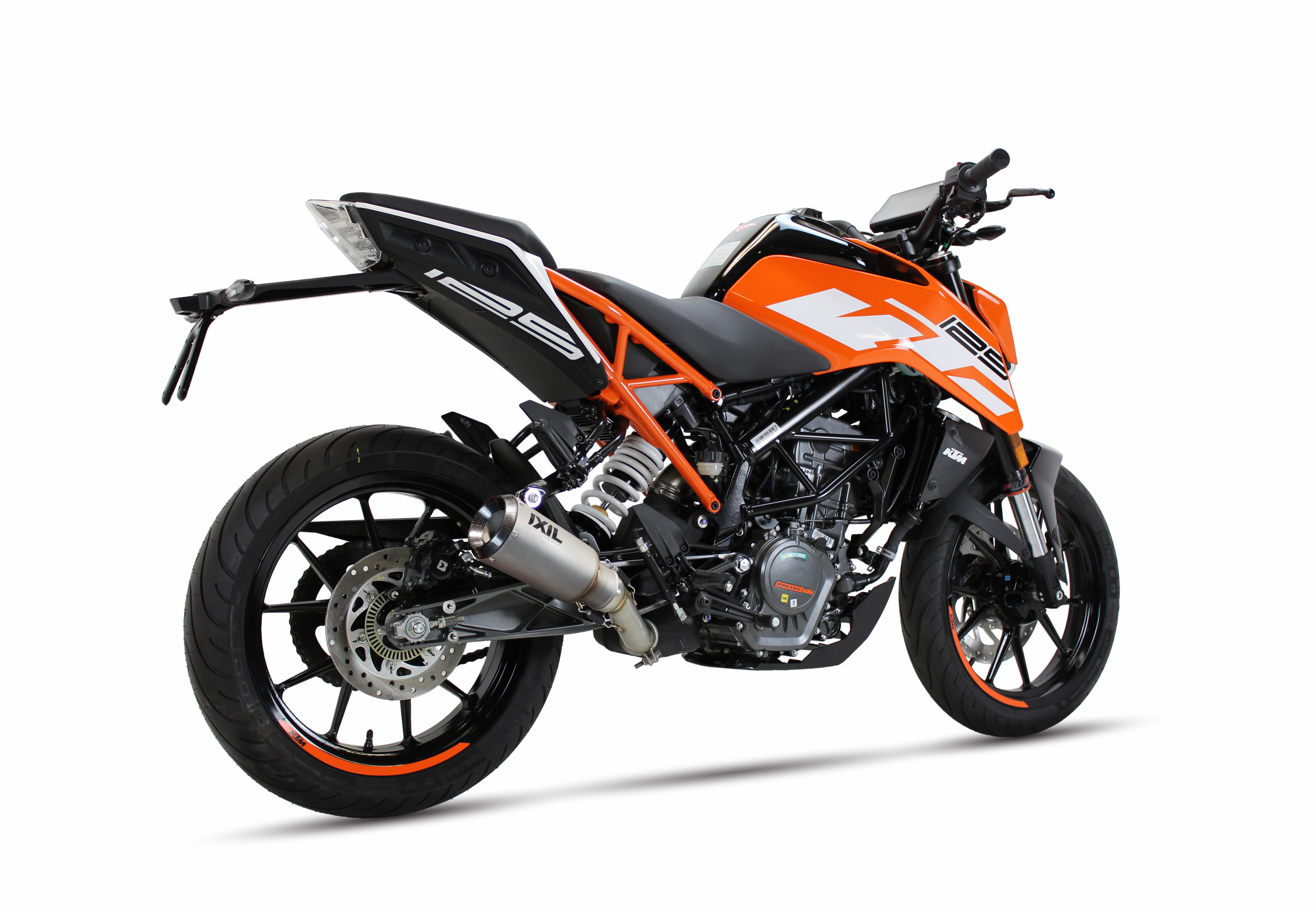 Tłumik IXIL KTM DUKE - RC 390 17-20 (KTM IS DUKE - KTM IS RC) typ RC (waga: 800g, długość: 230 mm., materiał: Inox AISI304, kolo