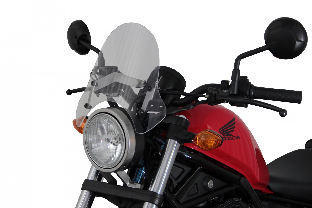 Szyba motocyklowa MRA HONDA CMX 500 REBEL 2017-2019, forma NSP, bezbarwna