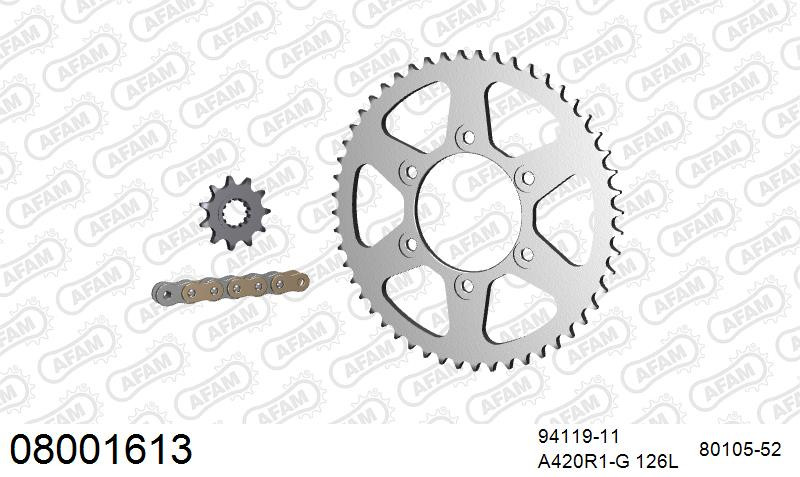 Zestaw napędowy AFAM do RIEJU 50 Spike, RRX 50 SM Spike, RRX 50 SM Spike Spoke Wheels