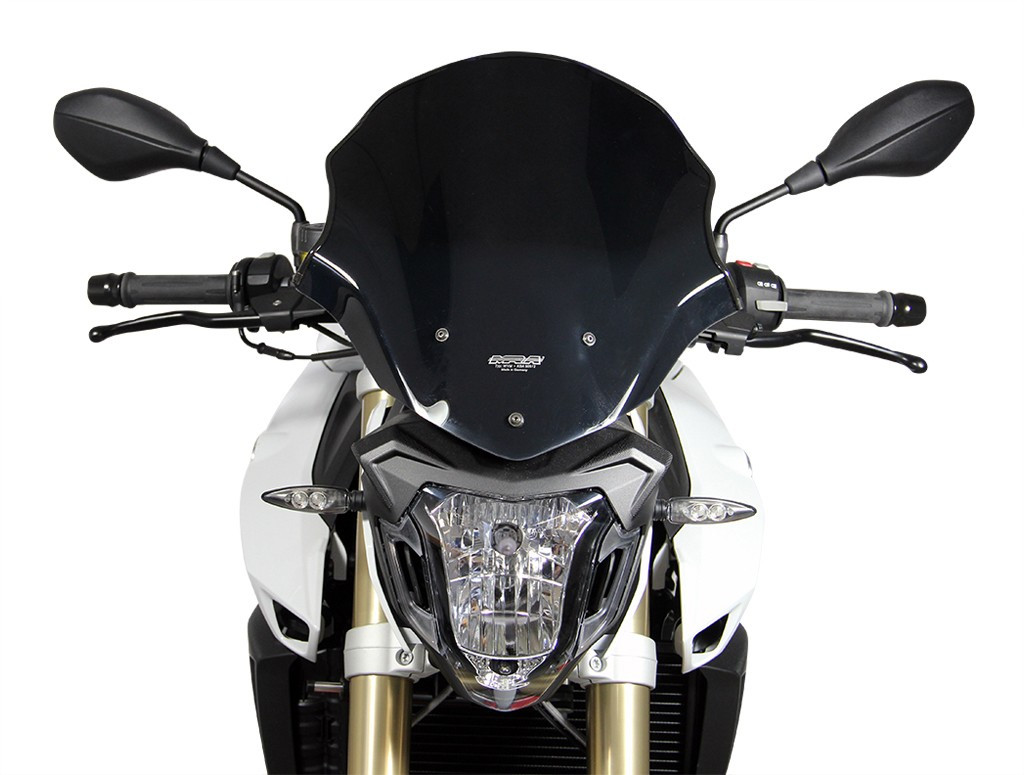 Szyba motocyklowa MRA BMW F 800 R E8ST 2015-, forma T, czarna