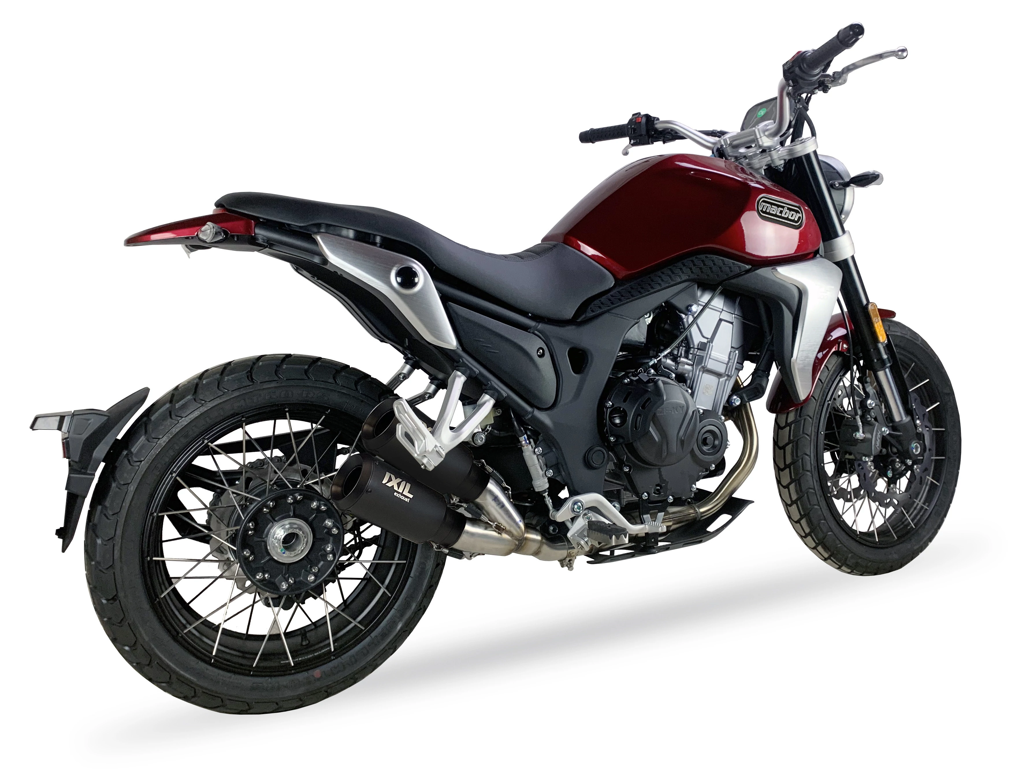 IXIL Tłumik MACBOR EIGHT MILLE 500 SCR - STR 2022 typ 2RB SLIP ON - DUAL RACE XTREM BLACK