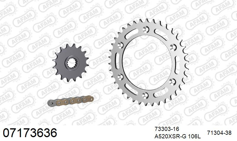 Zestaw napędowy AFAM do KTM 640 Duke II