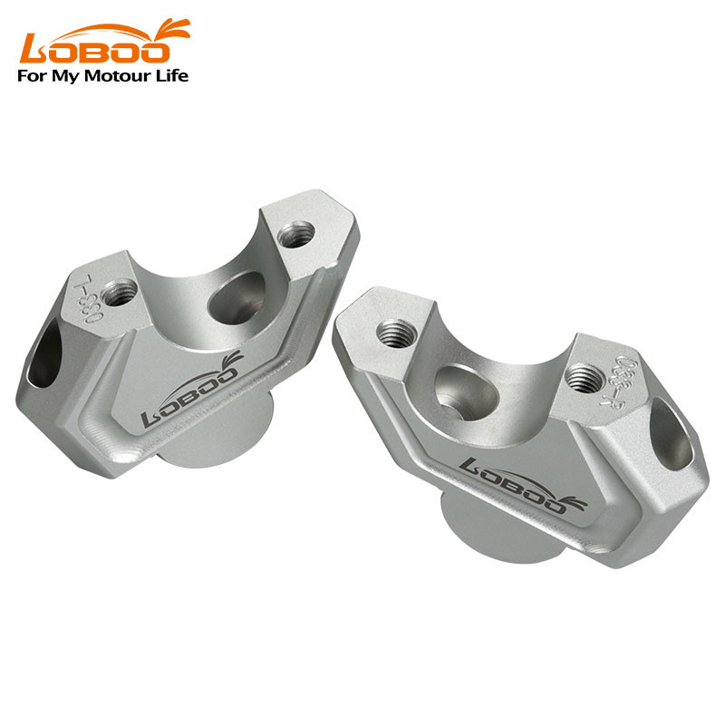 LOBOO Podwyższenie kierownicy do BMW F750GS, podwyższenie 23mm, przybliżenie 20mm