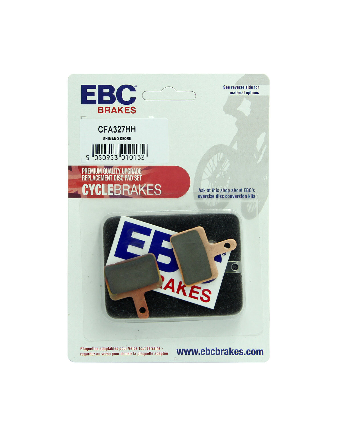 CFA327HH - Klocki hamulcowe rowerowe (spiekane) EBC Brakes