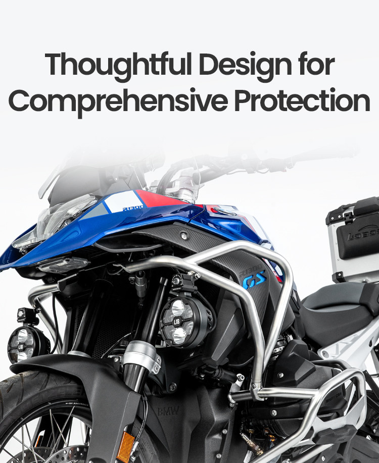 LOBOO Gmole górne BMW R1300GS (2023-) srebrne