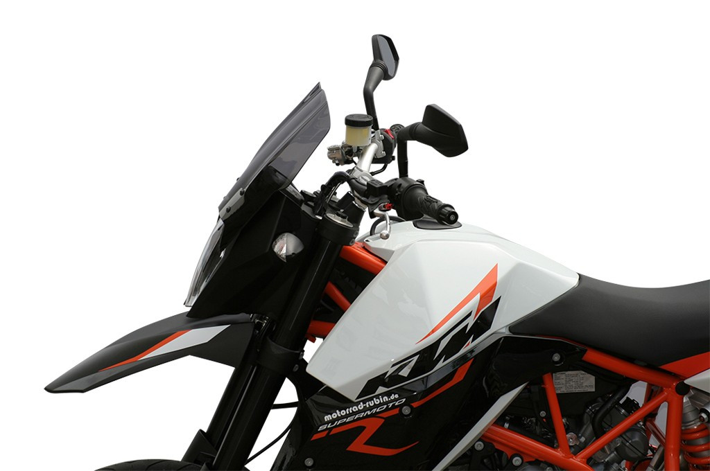 Szyba motocyklowa MRA KTM 990 SUPERMOTO SM / SMR KTM LC8 SM 2008-, forma T, czarna