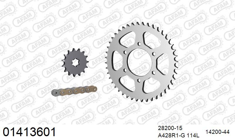 Zestaw napędowy AFAM do SUZUKI TS 125 ER N,T,X,Z