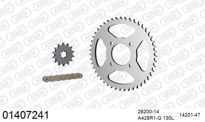 Zestaw napędowy AFAM do SUZUKI RG 80 Gamma