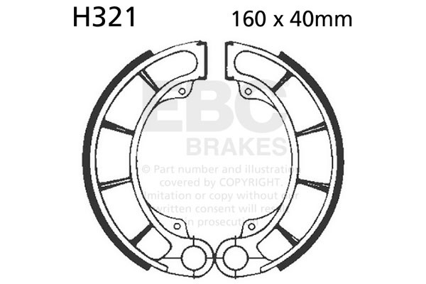 EBC Brakes Szczęki hamulcowe EBC H321 (1 kpl.)