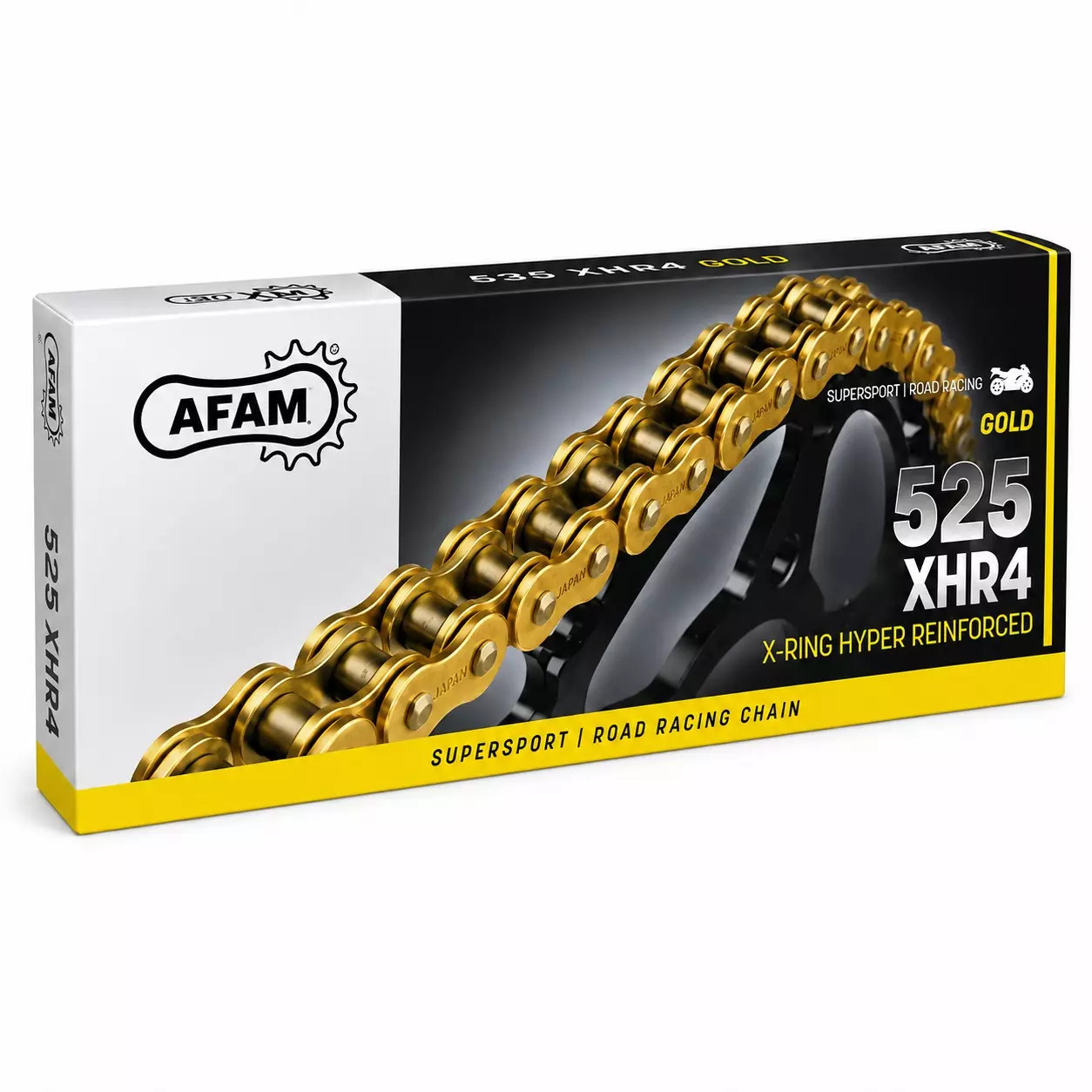 Łańcuch napędowy AFAM A525XHR4-GG 116L Gold/Gold
