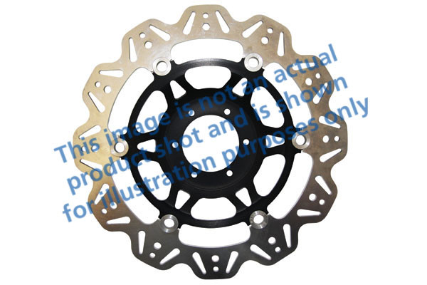 Tarcza hamulcowa motocyklowa EBC VR4136BLK VEE, czarna