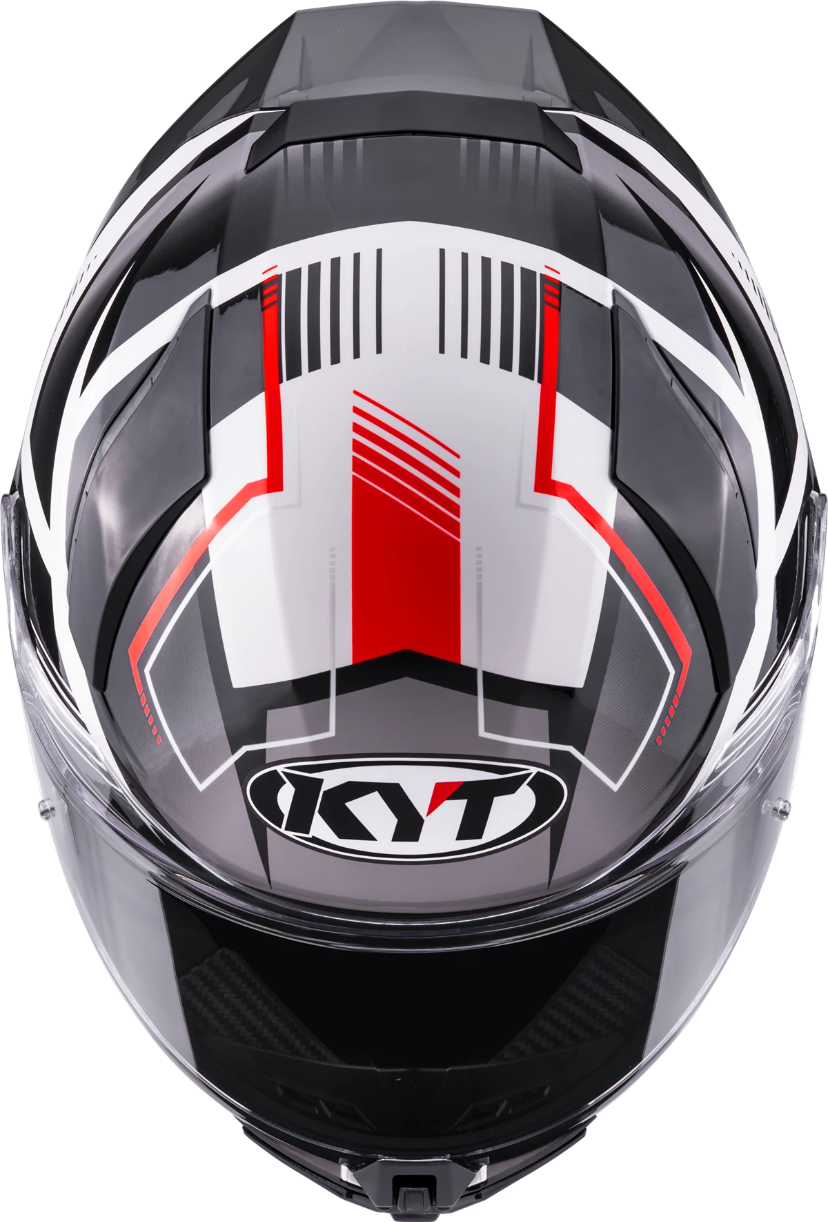 Kask motocyklowy KYT R2R PARSEC BIAŁY/CZERWONY E06