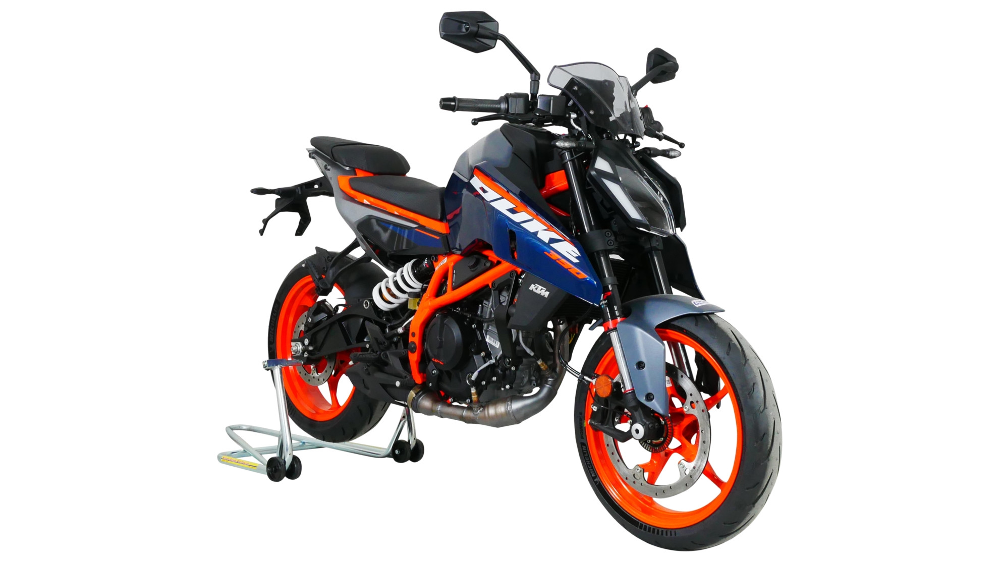 Szyba motocyklowa MRA KTM DUKE 390 2024-, forma NSPM, przyciemniana
