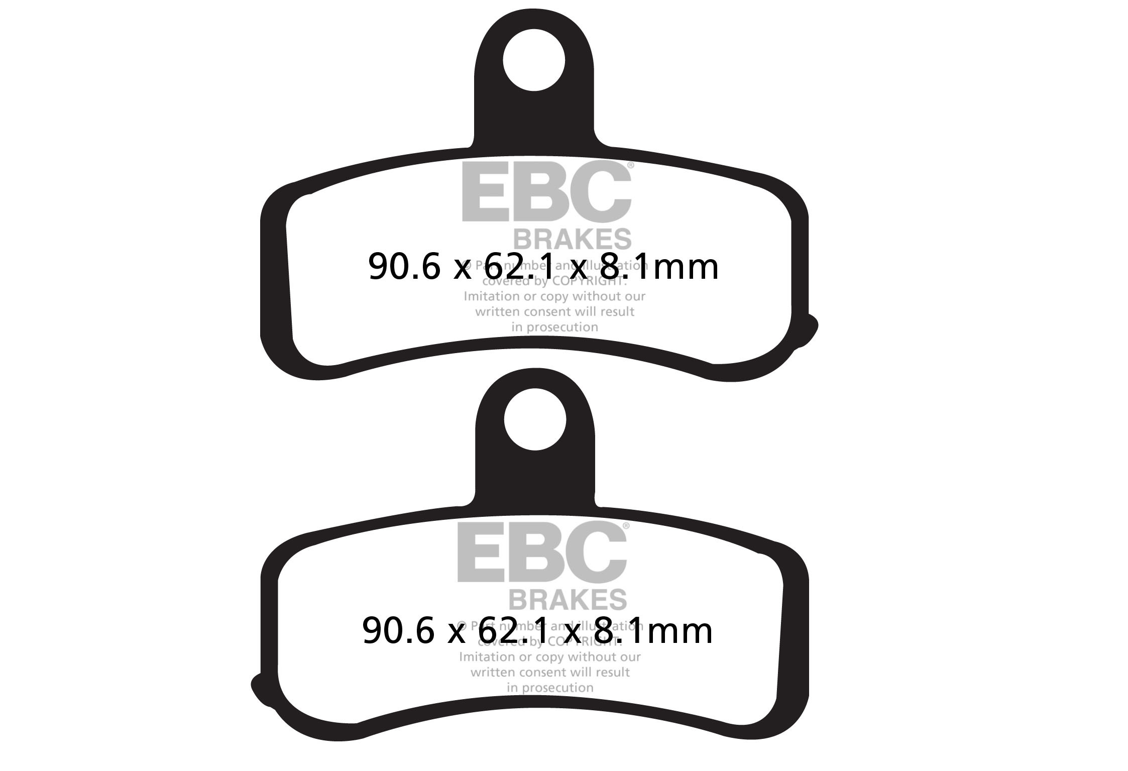 EBC Brakes Klocki hamulcowe EBC FA457V V-PAD (kpl. na 1 tarcze)