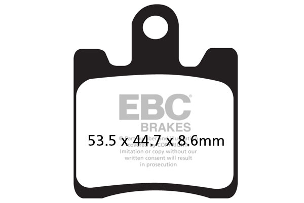 EBC Brakes Klocki hamulcowe EBC SFAC283/4 skuterowe karbonowe (kpl. na 1 tarcze)