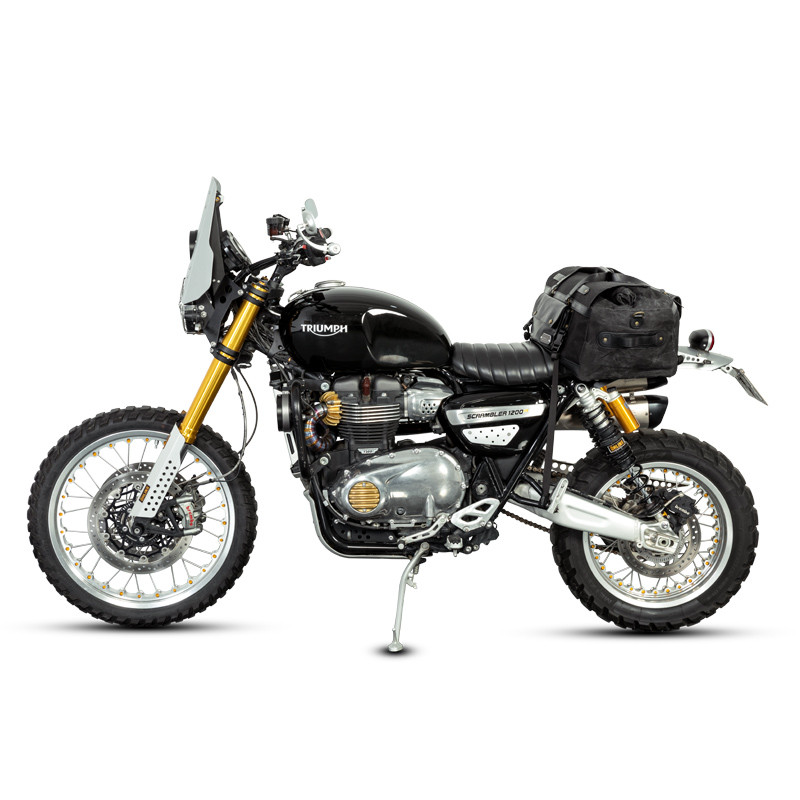 LOBOO Torba motocyklowa TPU VINTAGE 40L czarna