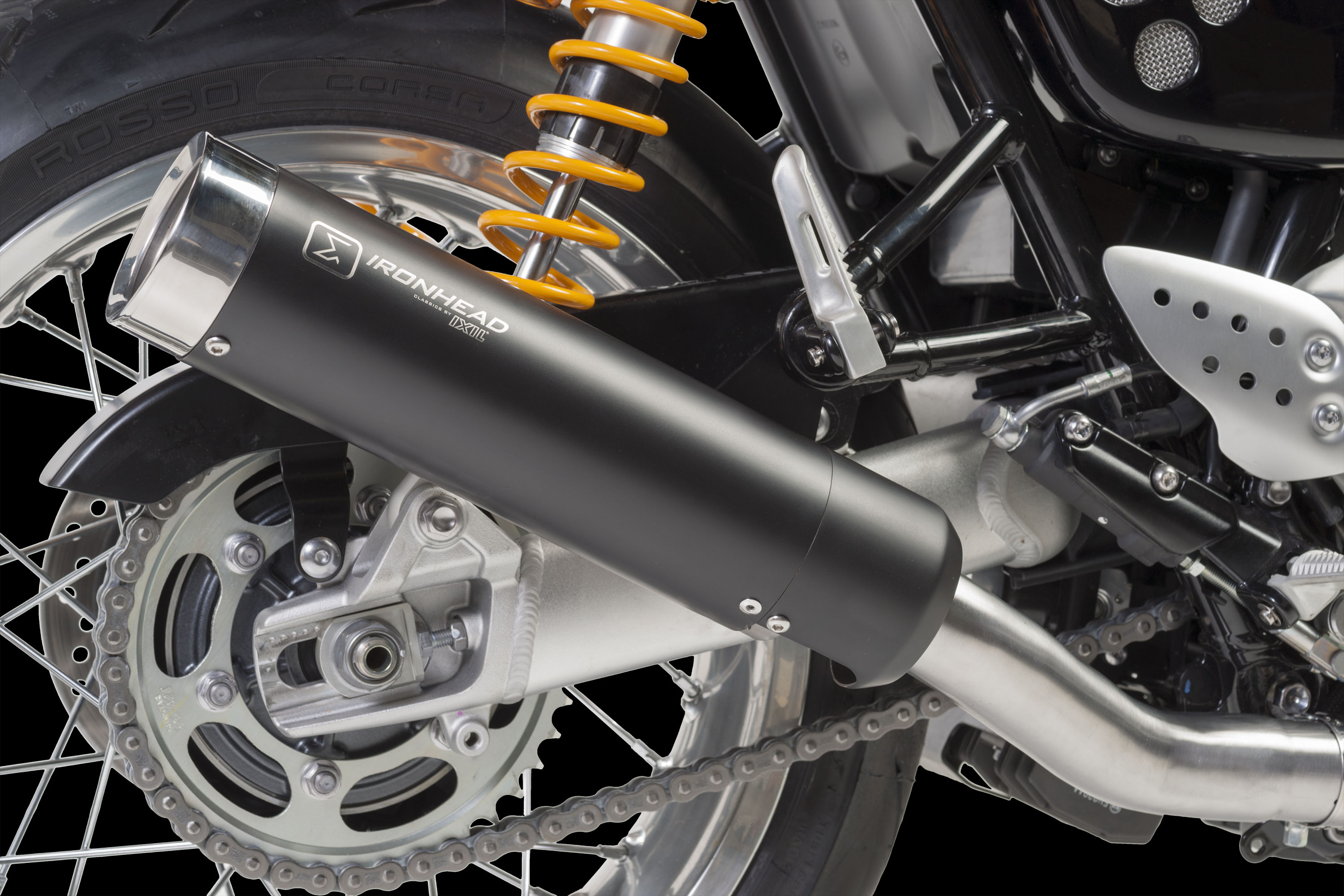 IRONHEAD END CAPS typ CAP (długość: Ø 88 mm., materiał: Inox AISI304, kolor: Bright chrome) SHORT GUN END CAP (CHROME)
