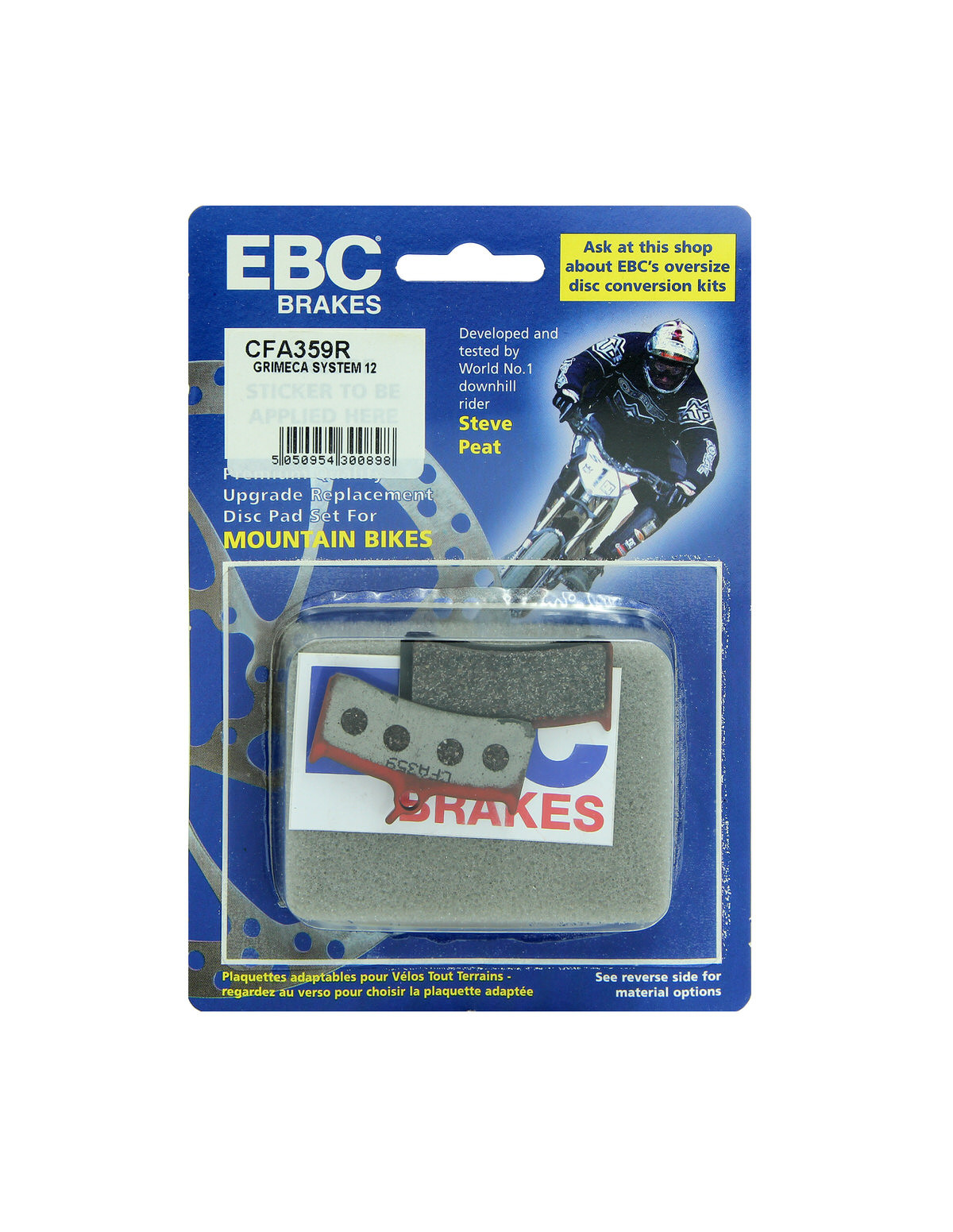 CFA359R - Klocki hamulcowe rowerowe (organiczne wyczynowe) EBC Brakes