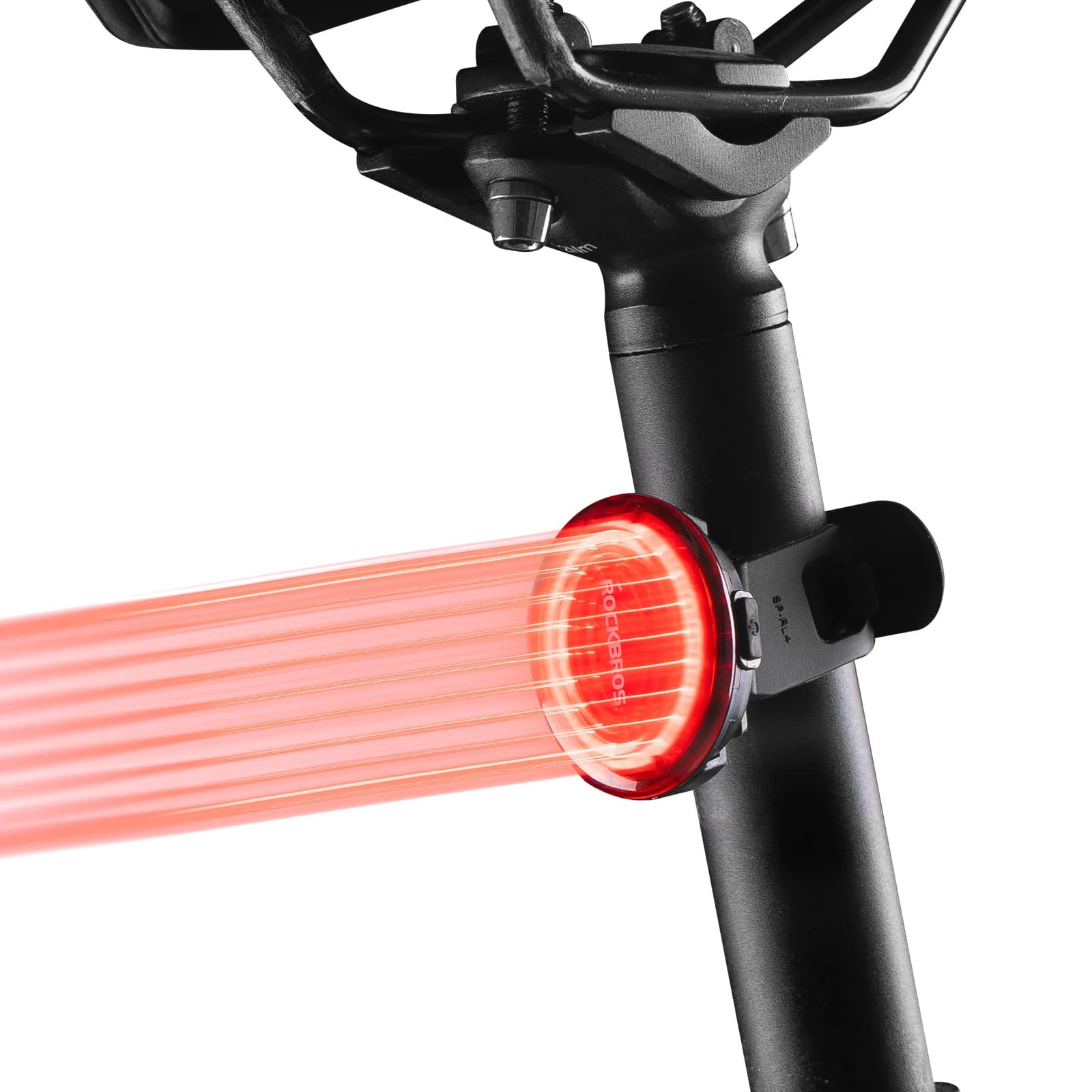 Lampka rowerowa tył Rockbros z czujnikiem hamowania IPX7 USB magnetyczna