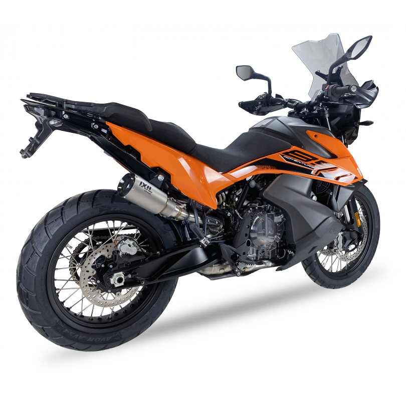 Tłumik IXIL KTM 890 SMT 2023 (KTM R2 ADVENTURE) typ RC (waga: 800g, długość: 230 mm., materiał: Inox AISI304, kolor: Bright resi