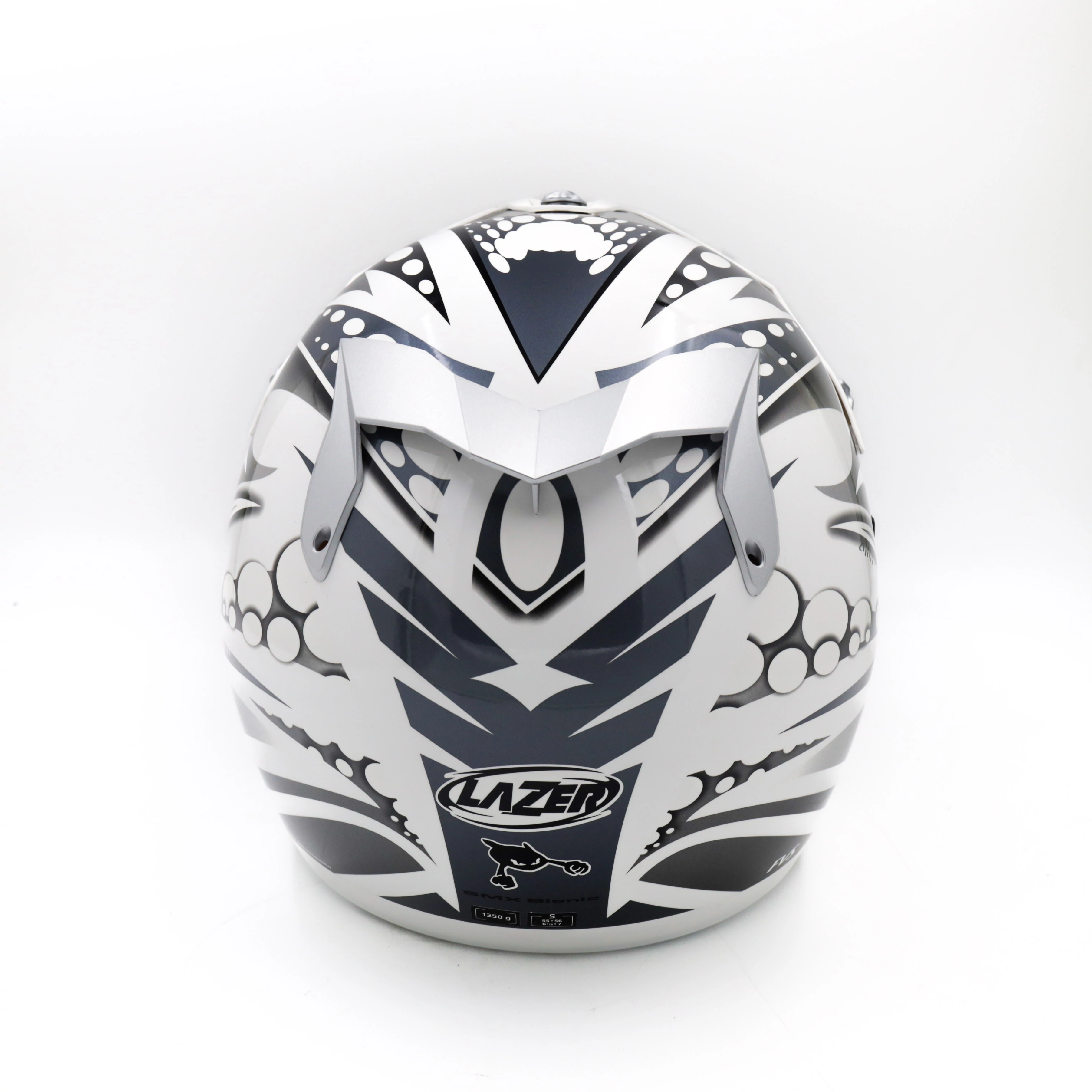 Kask motocyklowy LAZER SMX Bionic biały/szary