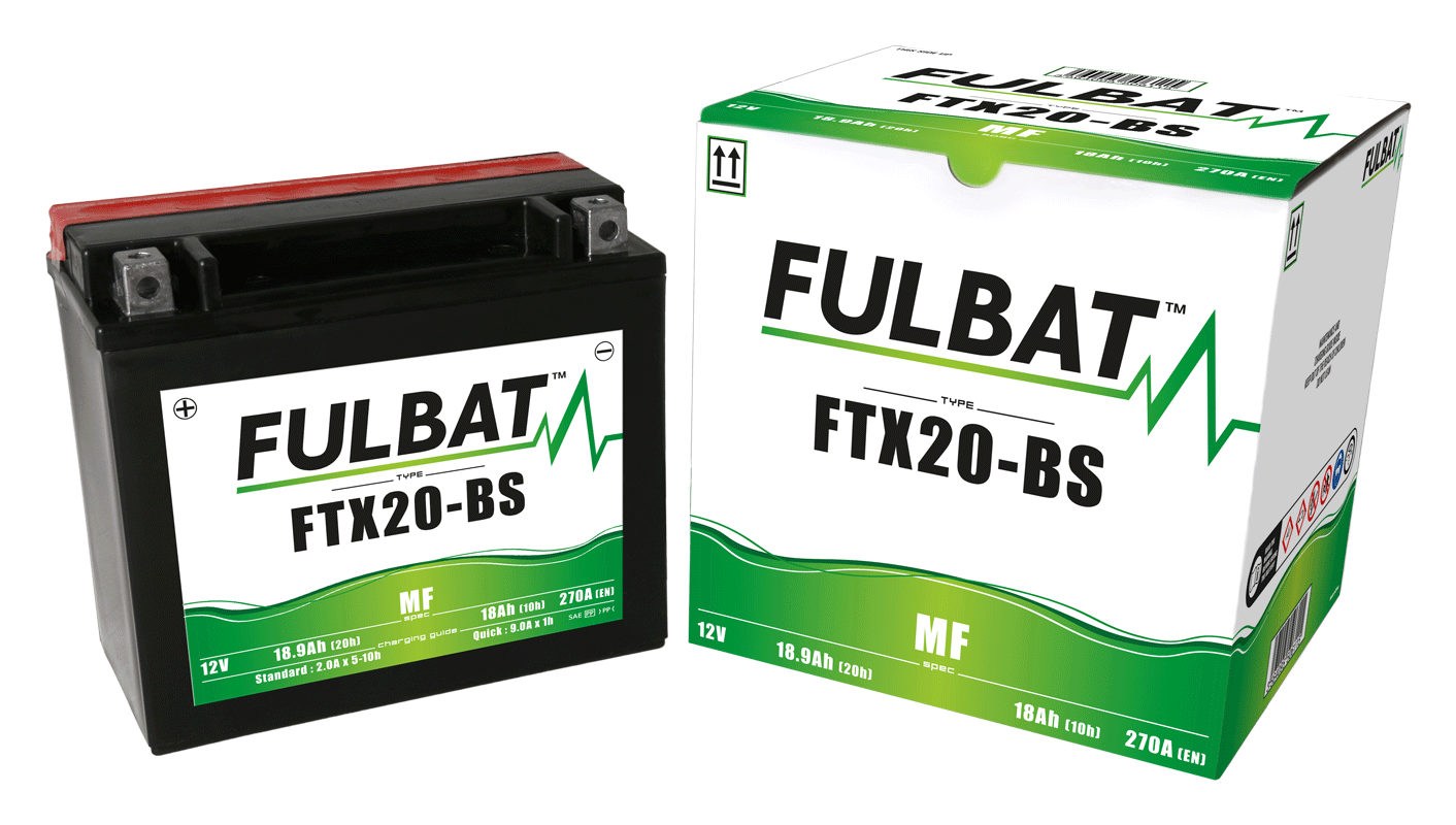 Akumulator FULBAT FUL MF - FTX20-BS / YTX20-BS (suchy, bezobsługowy, kwas w zestawie)