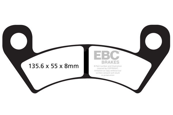 Klocki hamulcowe EBC SXR610HH Side By Side Race Formula (kpl. na 1 tarcze)