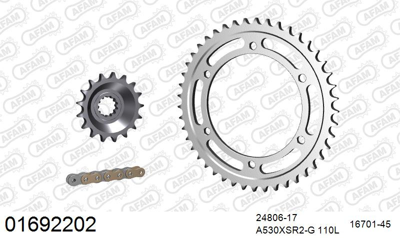 Zestaw napędowy AFAM do KAWASAKI ZZR 1100 C1,C2,C3