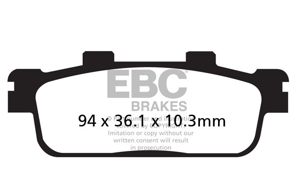 Klocki hamulcowe EBC SFA427HH skuterowe (kpl. na 1 tarcze)