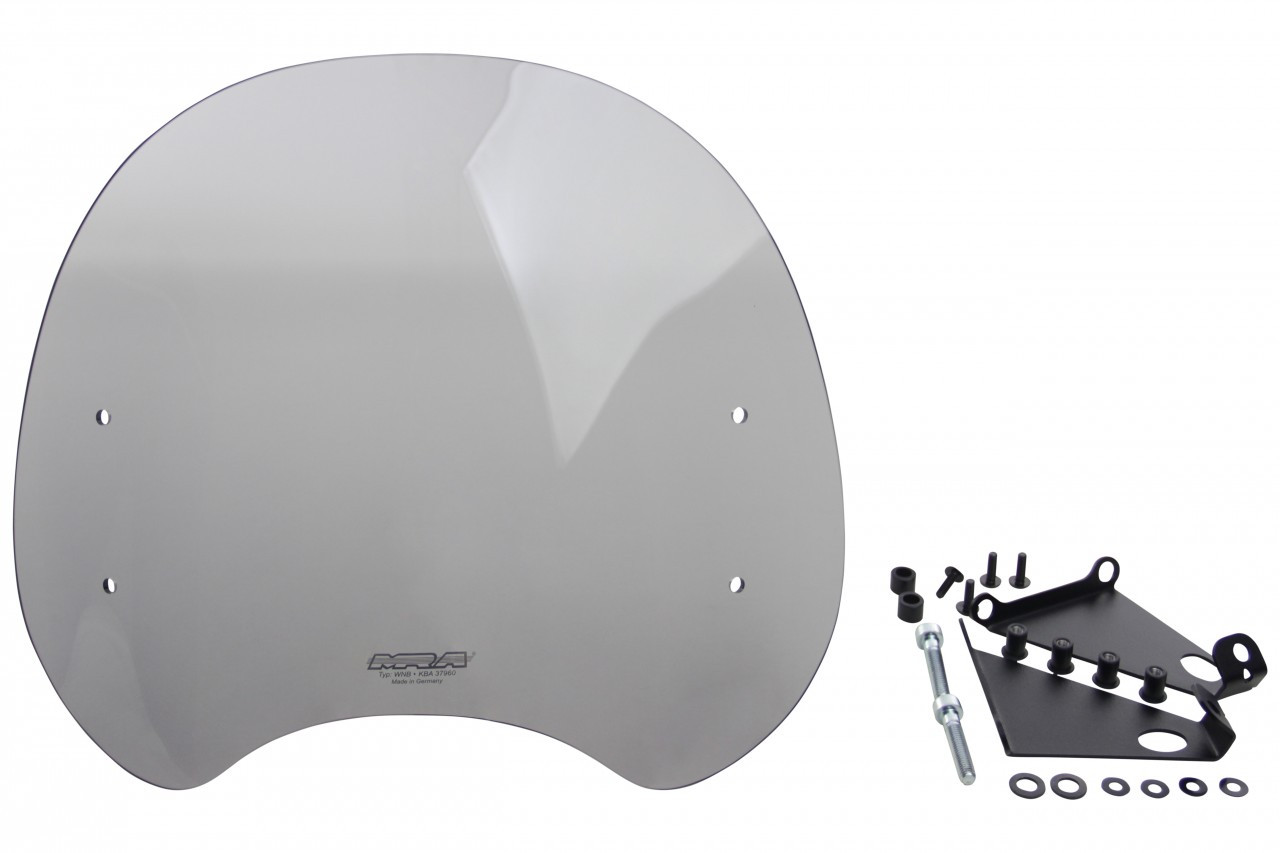 Szyba motocyklowa MRA BMW R NINE-T R1ST -2023, forma NTM, przyciemniana
