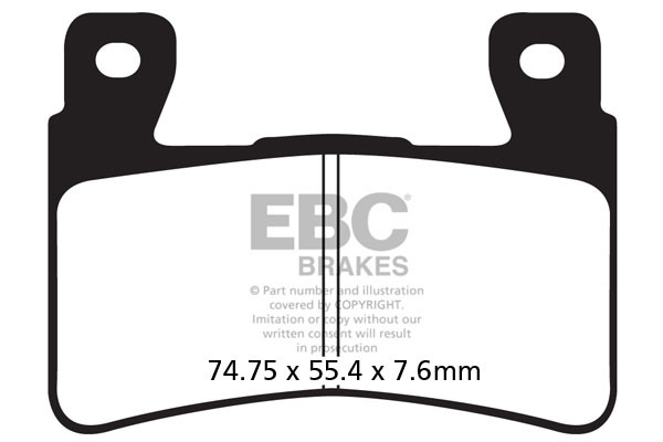 EBC Brakes Klocki hamulcowe EBC GPFAX296HH torowe/profesjonalne (kpl. na 1 tarcze)