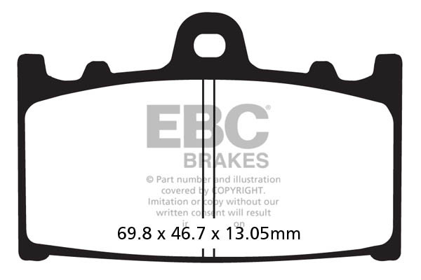 Klocki hamulcowe EBC FA366TT (kpl. na 1 tarcze)