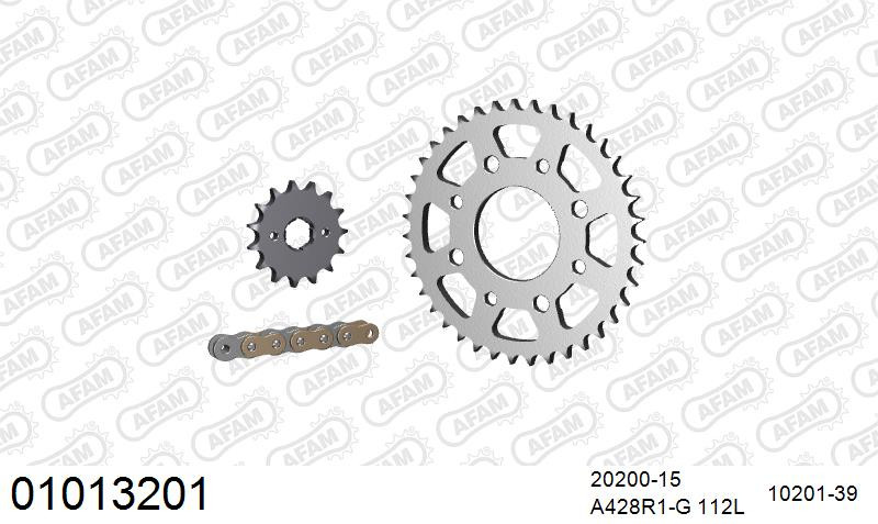 Zestaw napędowy AFAM do HONDA CB 125 T, CB 125 T2