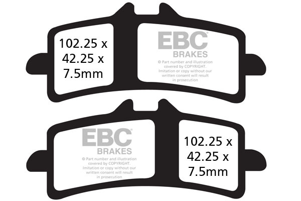 EBC Brakes Klocki hamulcowe EBC EPFA447HH Extreme Pro (kpl. na 1 tarcze)