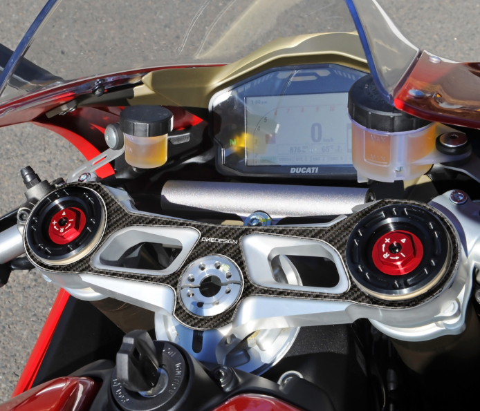 ONEDESIGN Naklejka na półkę kierownicy Ducati Panigale 1199 2012-2017 / 1299 2015-2017 / 1299 R FINAL EDITION 2017-2019