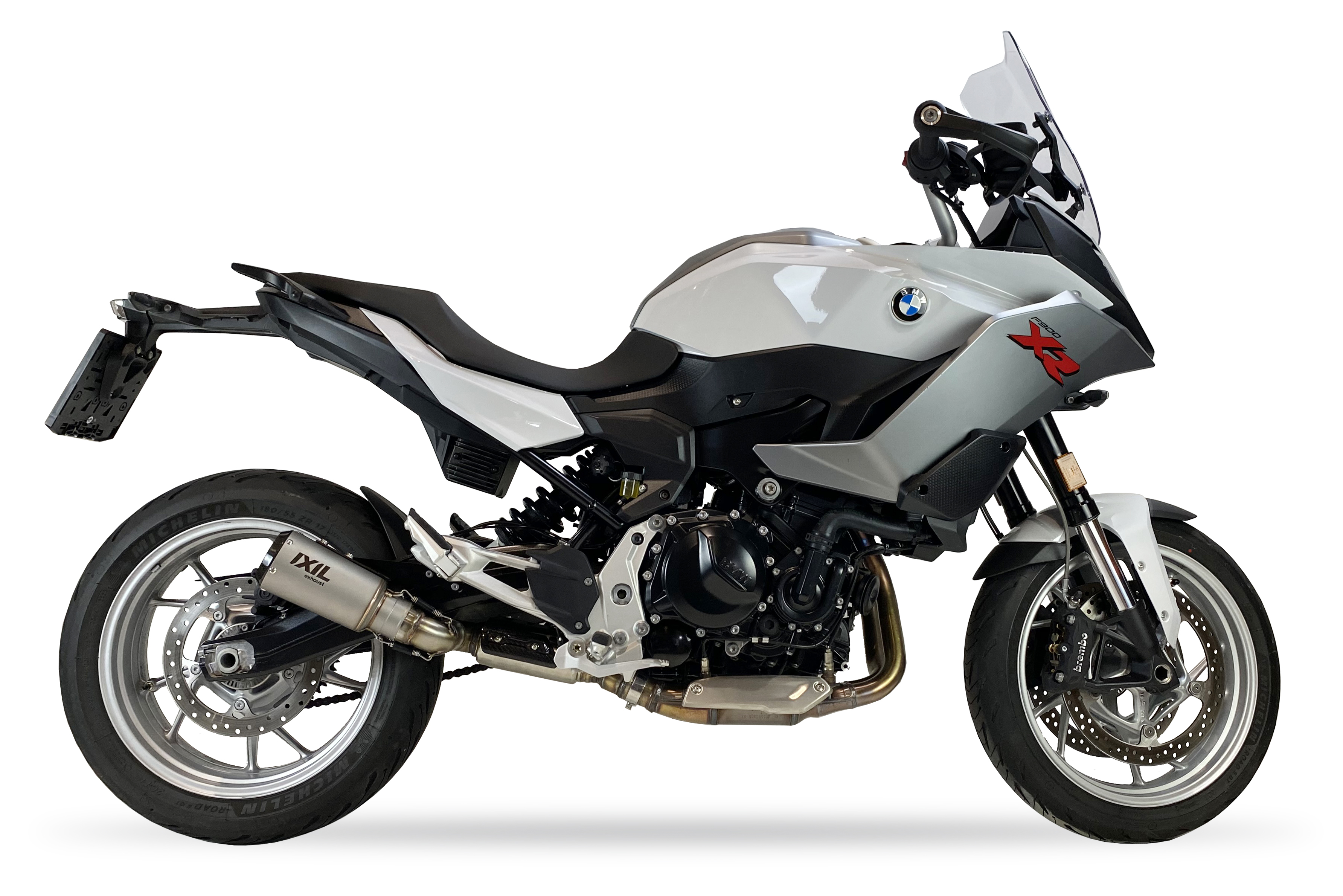 Tłumik IXIL BMW F 900 XR 20-23 (4R90) typ RC (waga: 800g, długość: 230 mm., materiał: Inox AISI304, kolor: Bright resin) SLIP ON