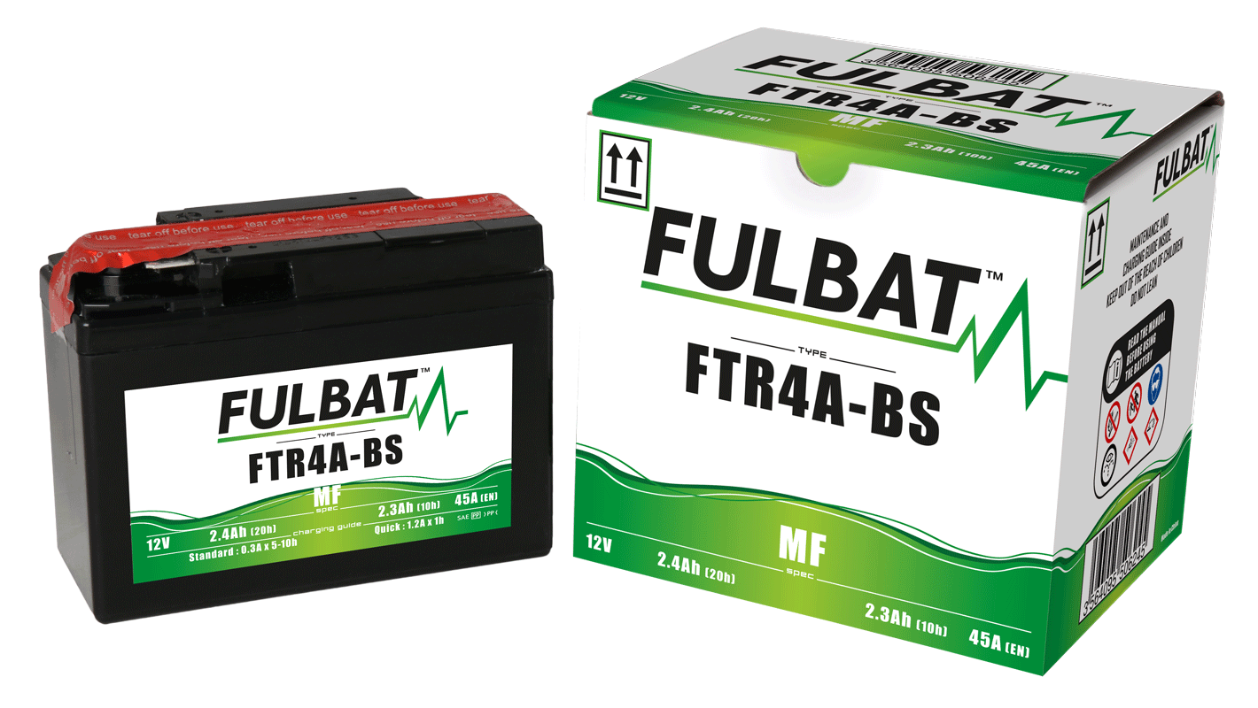 Akumulator FULBAT FUL MF - FTR4A-BS / YTR4A-BS (suchy, bezobsługowy, kwas w zestawie)