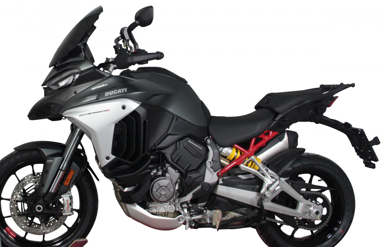 Szyba motocyklowa MRA DUCATI MULTISTRADA V4 / PIKES PEAK 2021-2024, forma TM, czarna