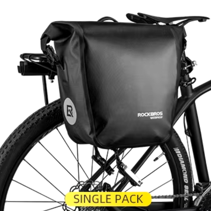 Sakwa, torba rowerowa na bagażnik, boczna ROCKBROS (AS-003-1BK) wodoodporna