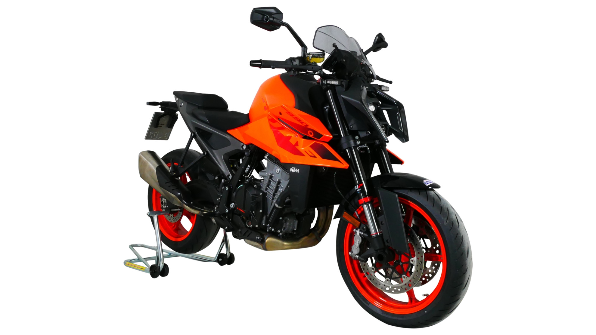 Szyba motocyklowa MRA KTM DUKE 990 2024-, forma NTM, przyciemniana