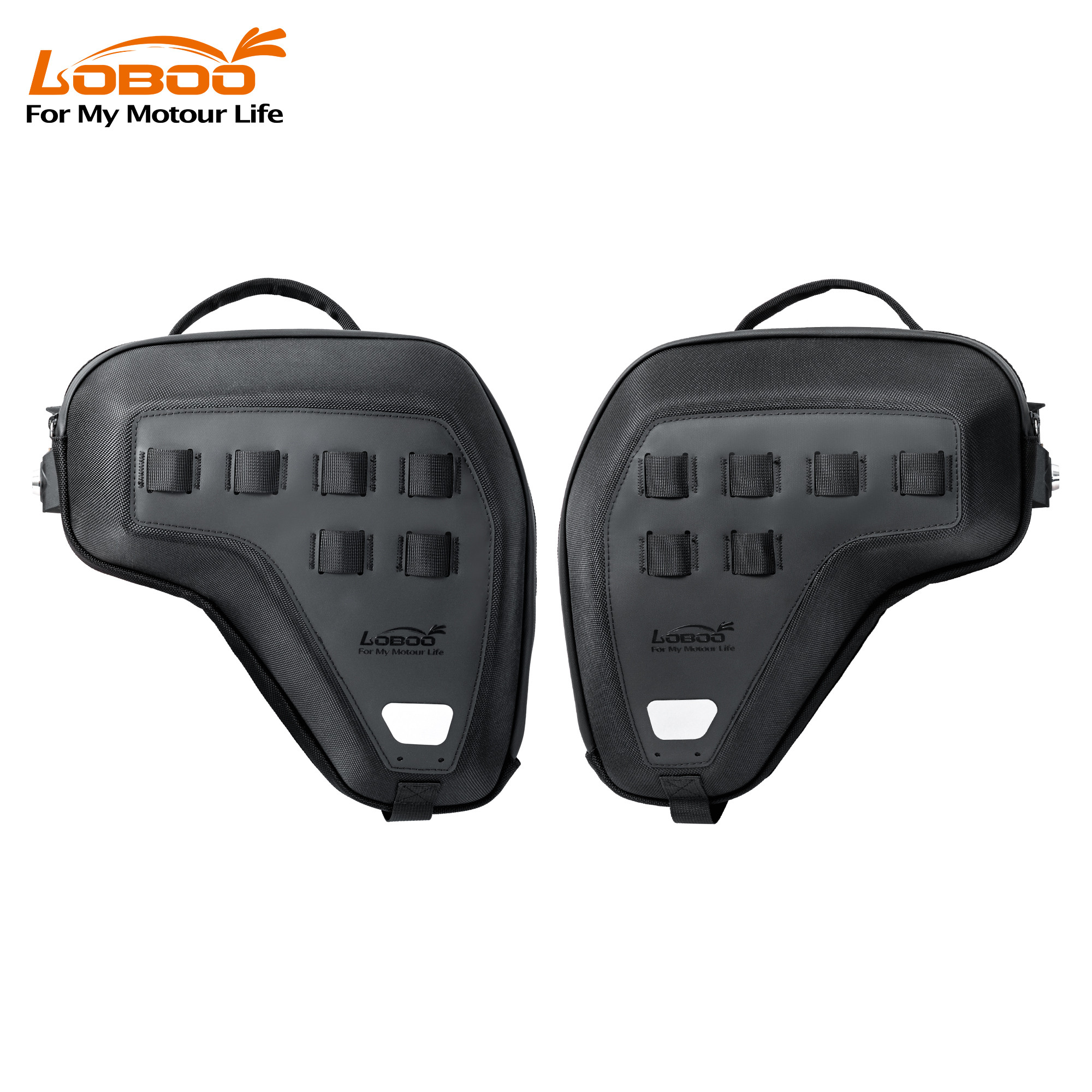 LOBOO boczne przednie torby BMW R1300GS Adventure, czarne, 1 zestaw - 2 szt