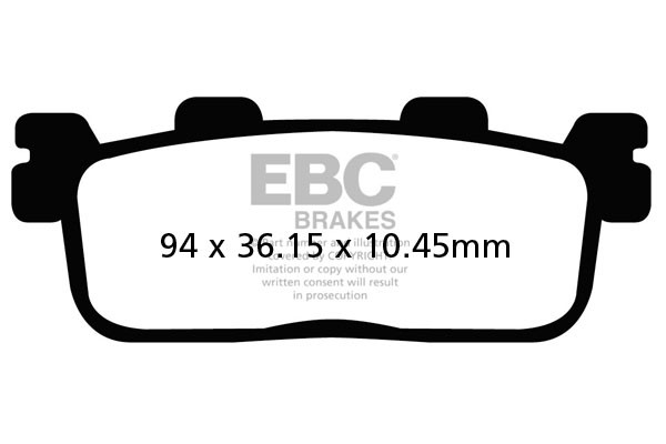 EBC Brakes Klocki hamulcowe EBC SFA607 skuterowe (kpl. na 1 tarcze)